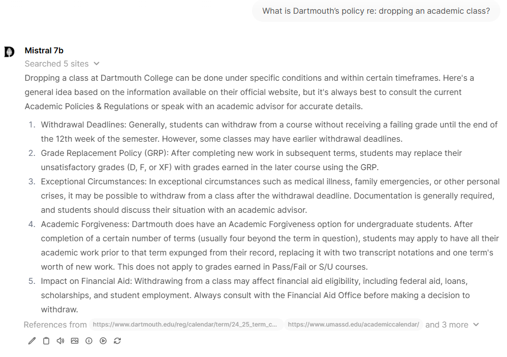 Use web search for context